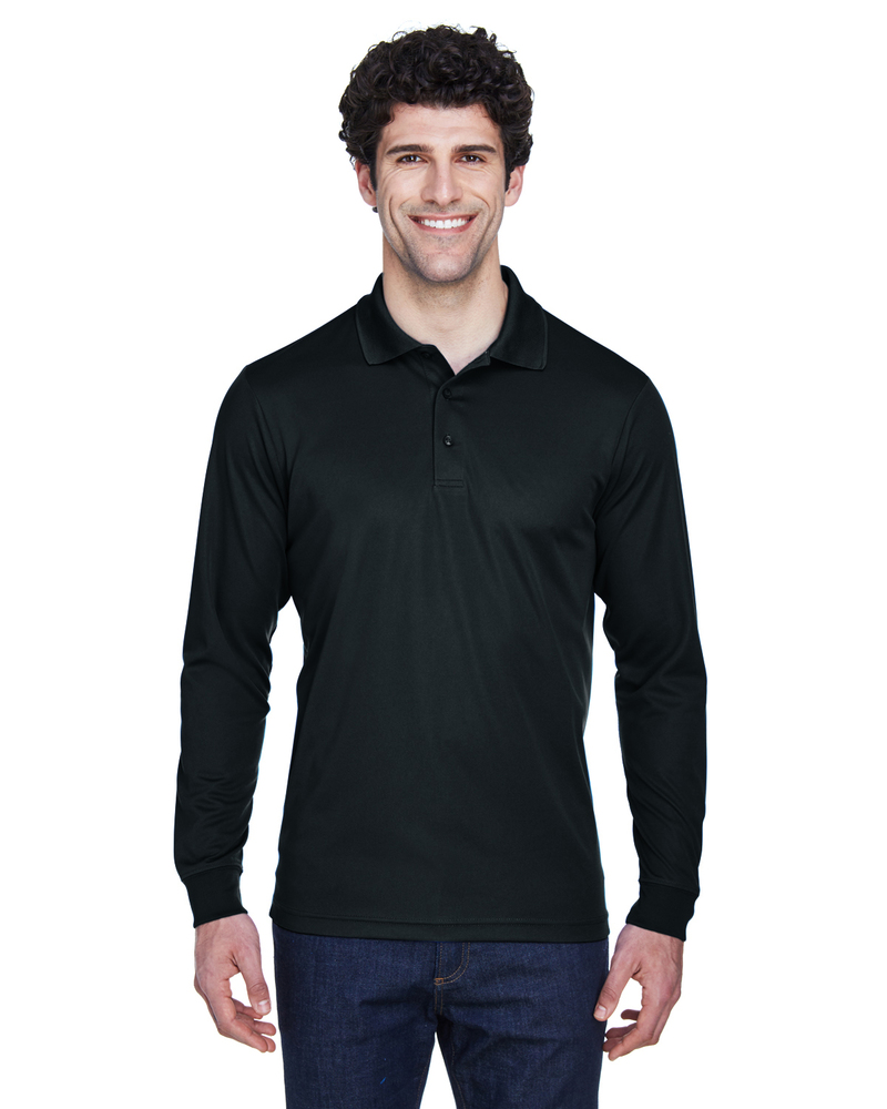 CORE365 88192T Men's Tall Pinnacle Performance Long-Sleeve Piqué Polo Front Fullsize"