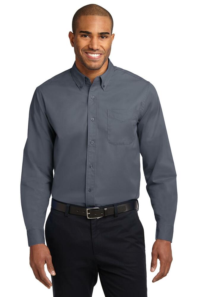 Port Authority TLS608 Tall Long Sleeve Easy Care Shirt Front Fullsize"