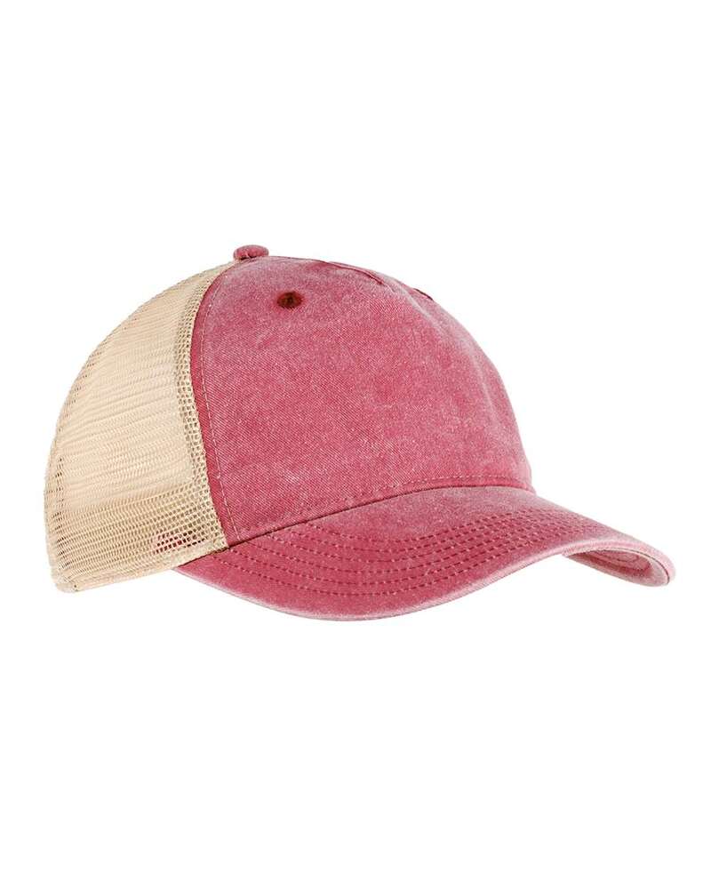 Authentic Pigment AP1924 Pigment-Dyed Trucker Cap Front Fullsize"