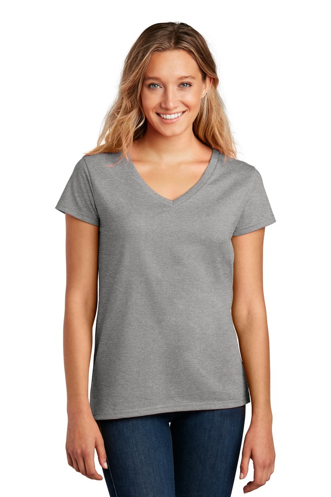 District DT8001 Women's Re-Tee ™ V-Neck Front Fullsize"