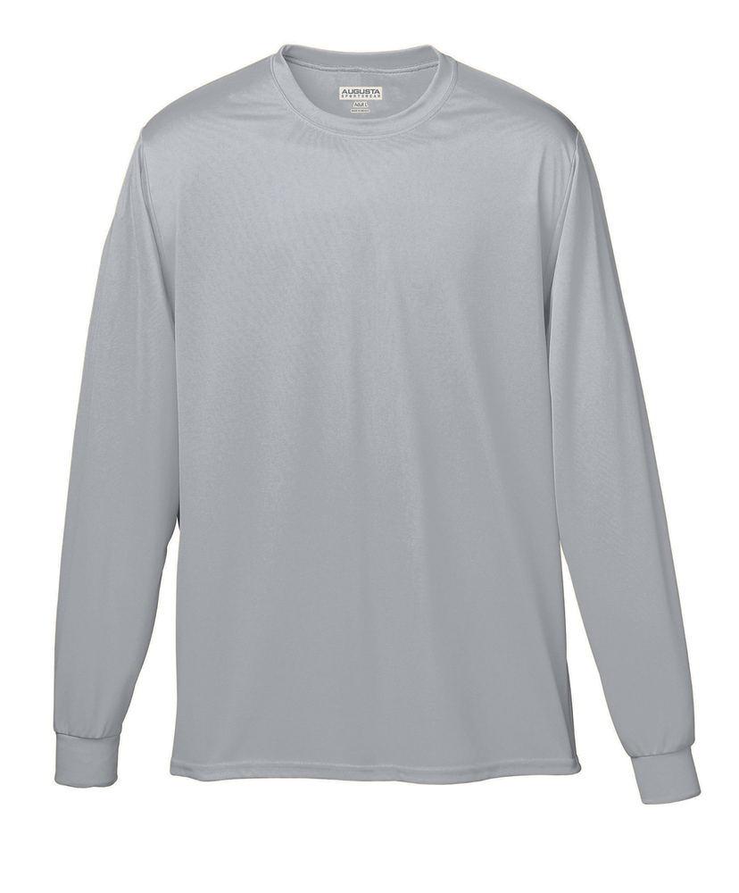 augusta sportswear 788 adult wicking long-sleeve t-shirt Front Fullsize