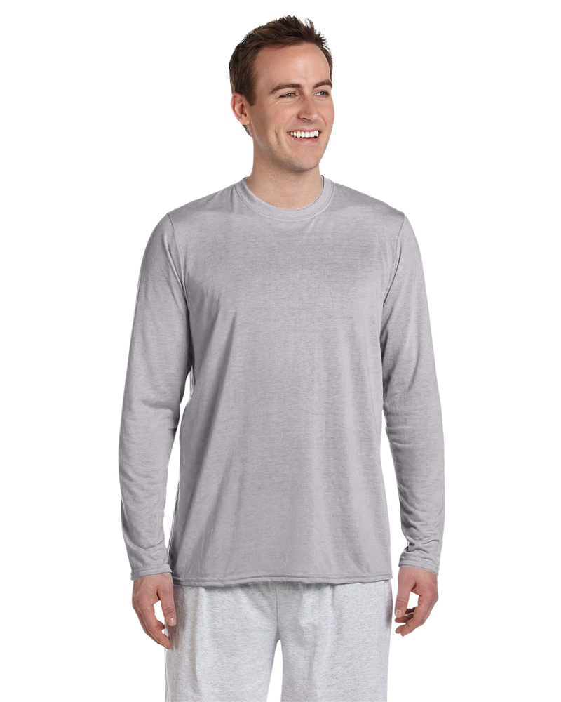 gildan g424 adult performance® adult 5 oz. long-sleeve t-shirt Front Fullsize