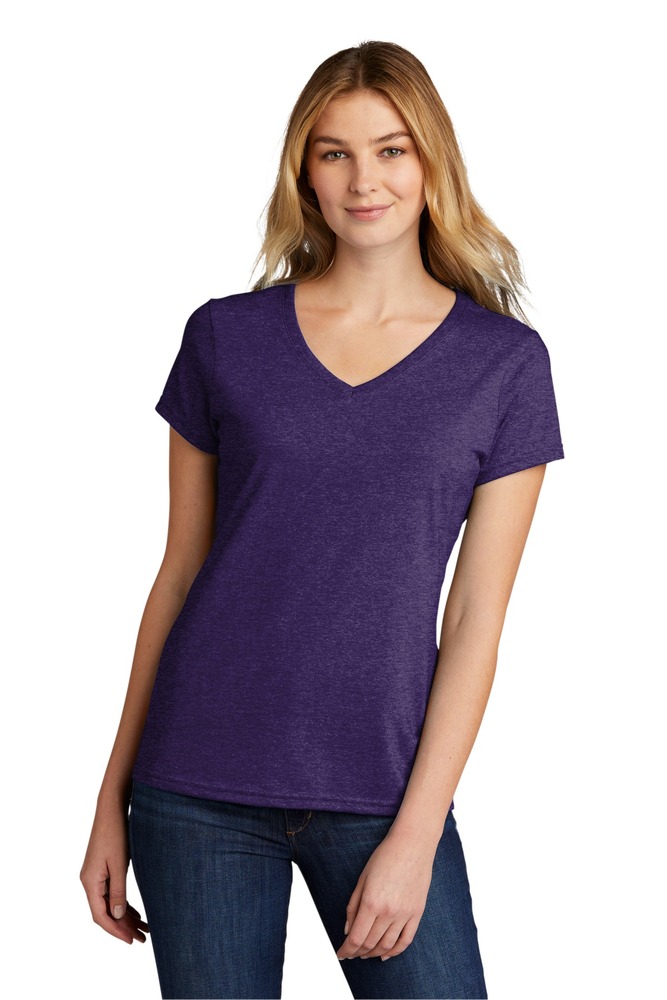 Port & Company LPC330V Ladies Tri-Blend V-Neck Tee Front Fullsize"
