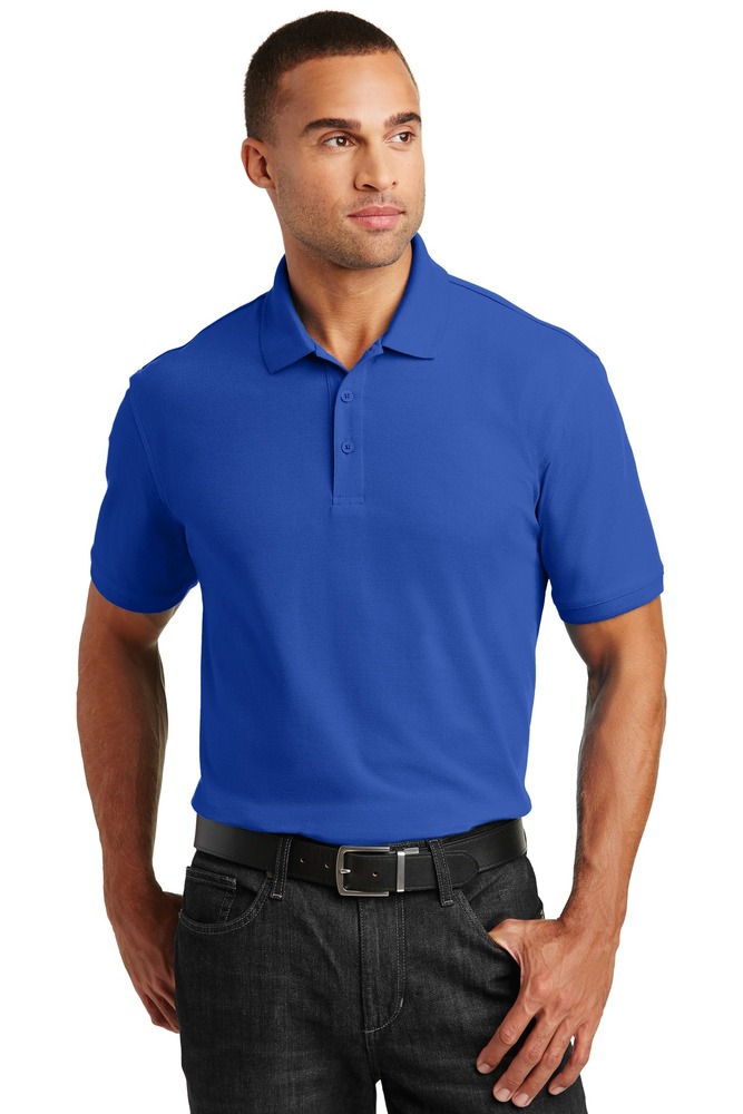 port authority tlk100 tall core classic pique polo Front Fullsize
