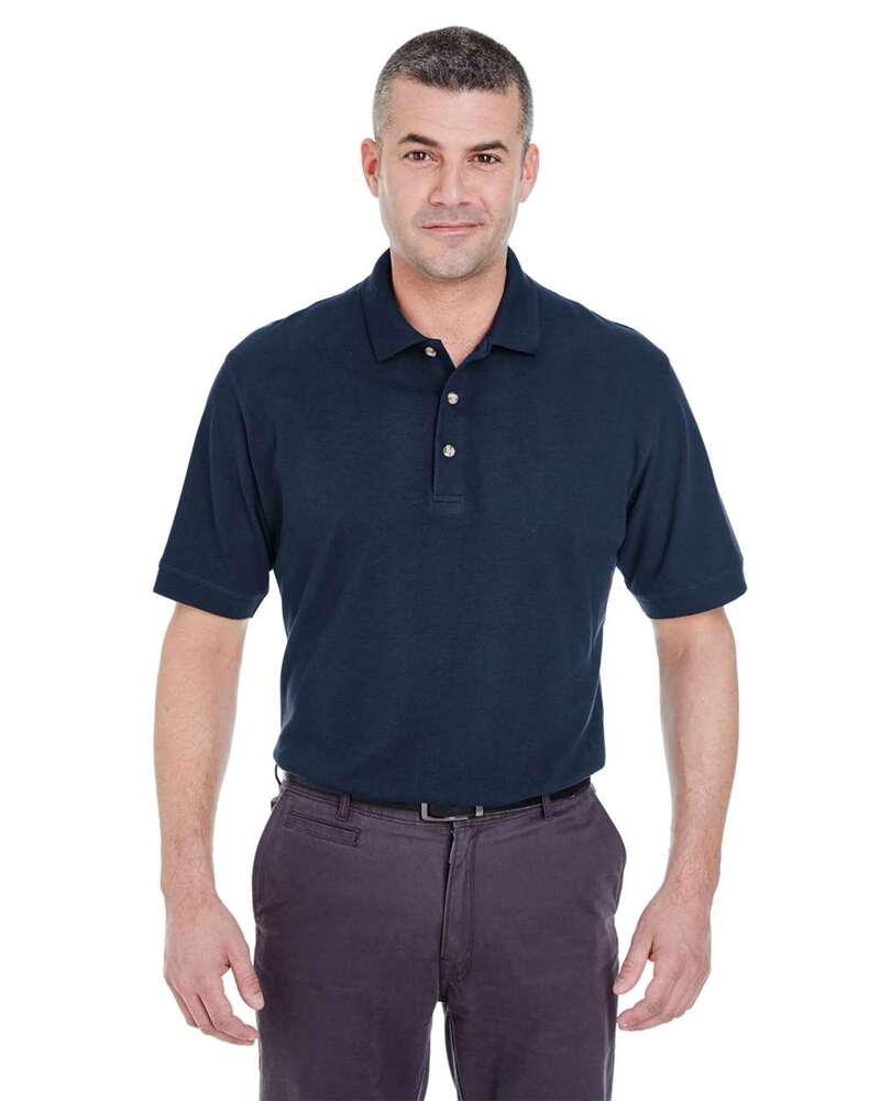 ultraclub 8535t tall classic pique polo Front Fullsize