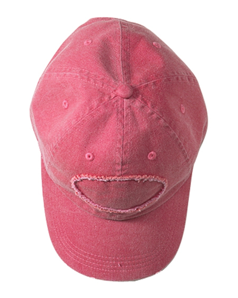 Authentic Pigment 1917 Pigment-Dyed Raw-Edge Patch Baseball Cap Front Fullsize"