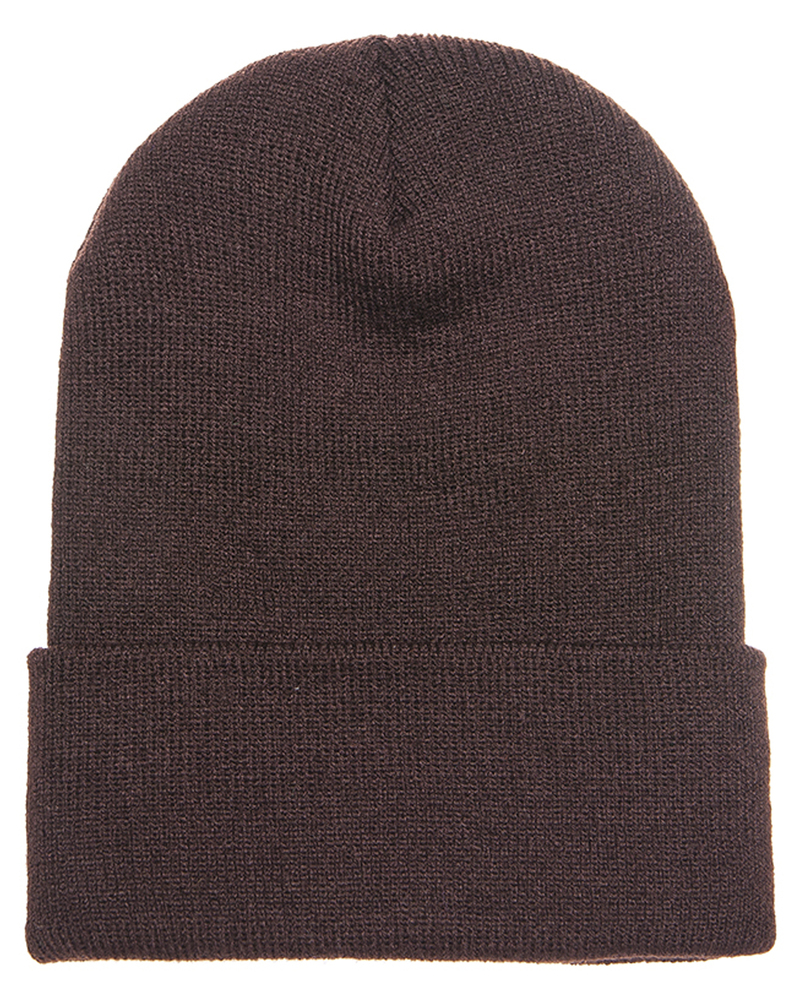 Yupoong 1501 Adult Cuffed Knit Beanie Front Fullsize"