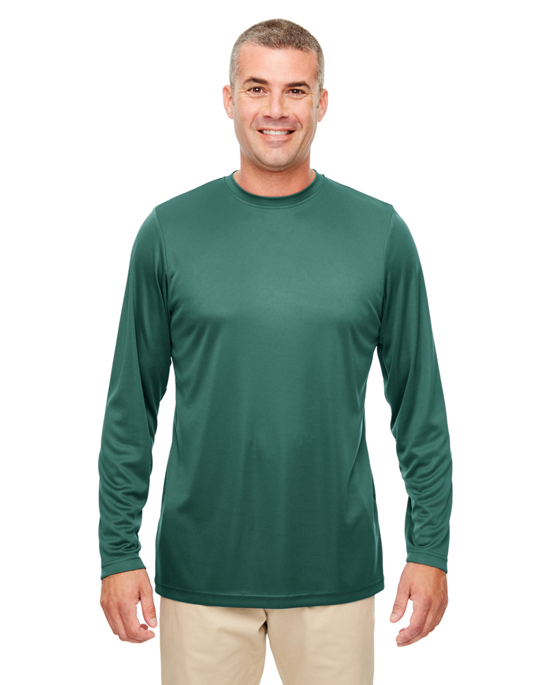 UltraClub 8622 Cool & Dry Sport Performance Long Sleeve T-Shirt Front Fullsize"