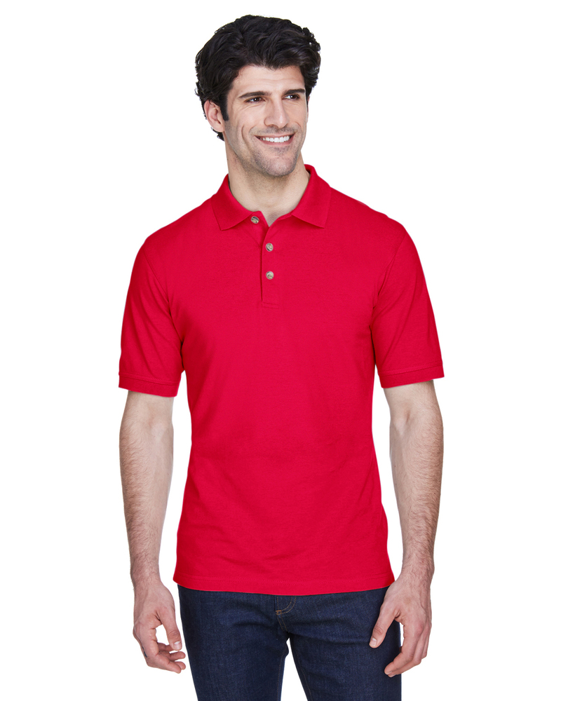 ultraclub 8535 men's classic piqué polo Front Fullsize