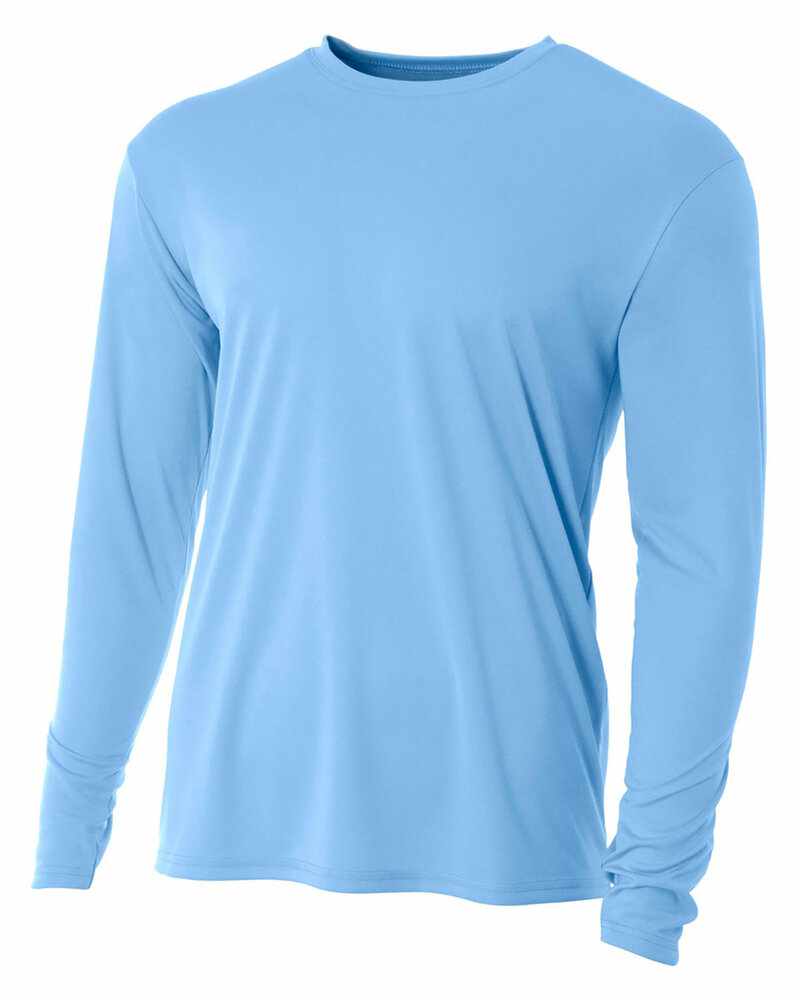 A4 NB3165 Youth Long Sleeve Cooling Performance Crew Shirt Front Fullsize"