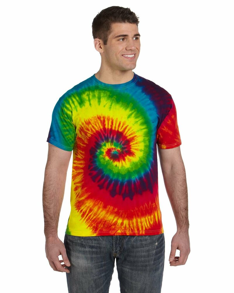 tie-dye cd100 adult t-shirt Front Fullsize