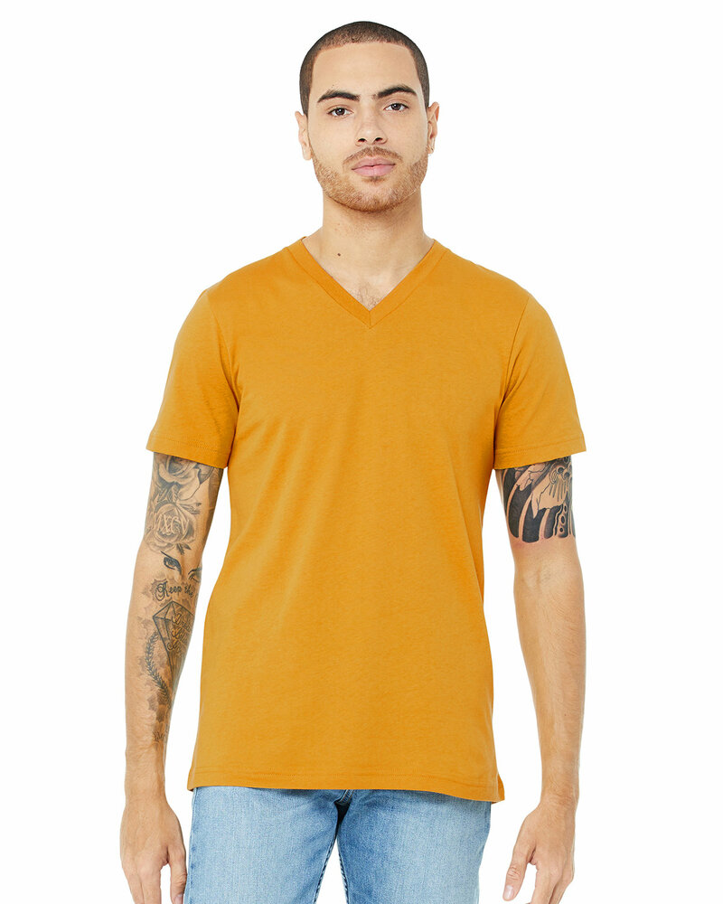 Bella + Canvas 3005 Unisex Jersey Short-Sleeve V-Neck T-Shirt Front Fullsize"