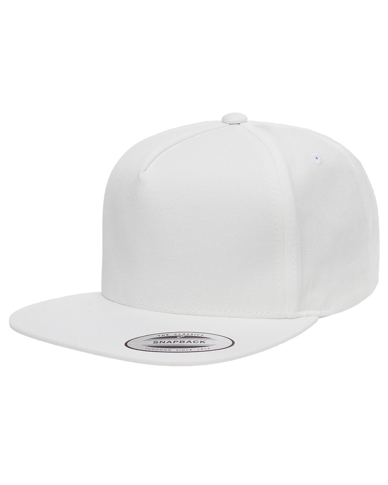 yupoong y6007 adult 5-panel cotton twill snapback cap Front Fullsize