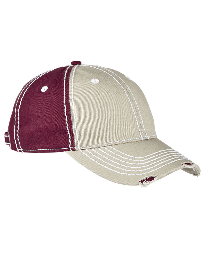 Adams RM102 Adult Distressed Rambler Cap Front Fullsize"