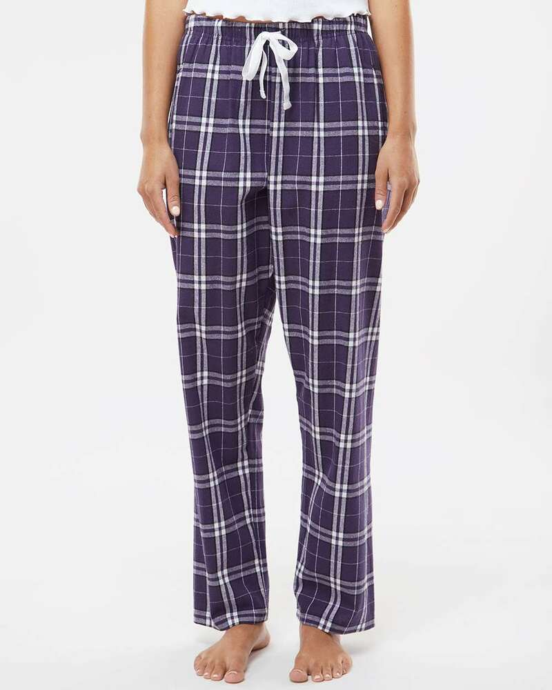 boxercraft bw6620 ladies' 'haley' flannel pant with pockets Front Fullsize