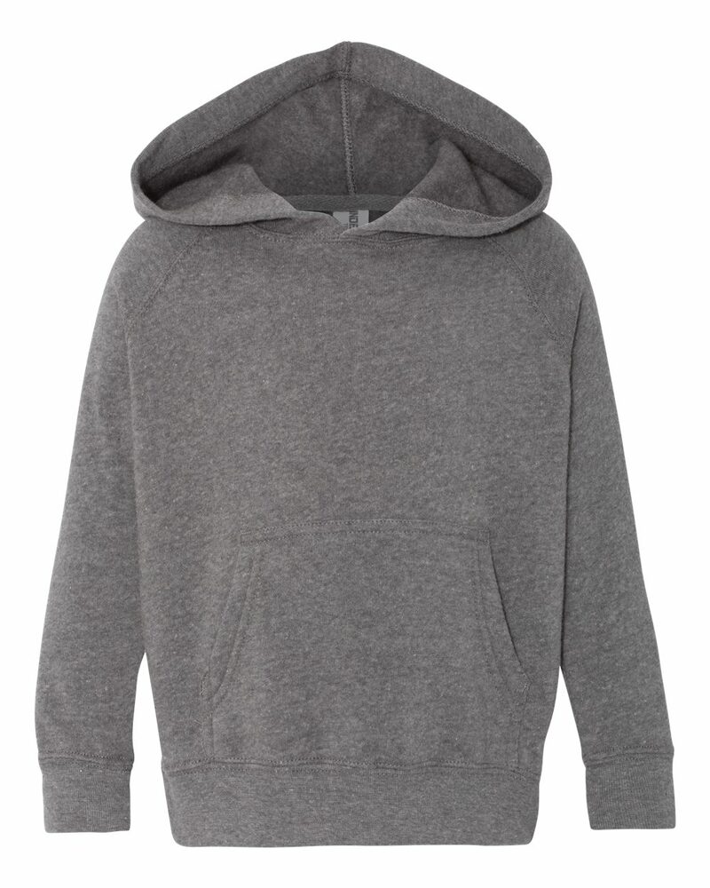 Independent Trading Co. PRM10TSB Toddler Special Blend Raglan Hooded Sweatshirt Front Fullsize"