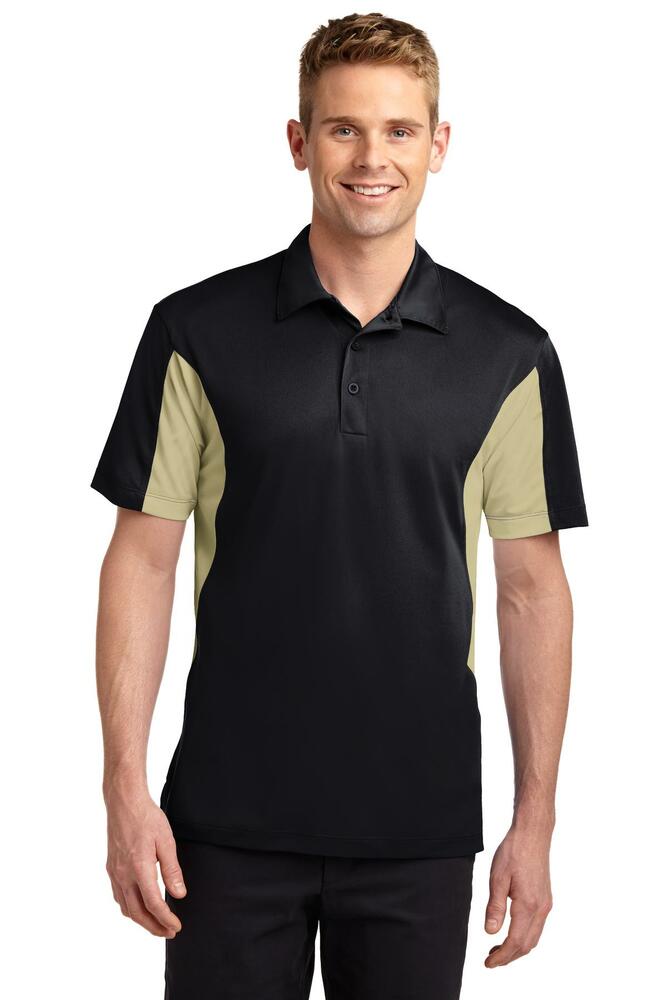 Sport-Tek ST655 Side Blocked Micropique Sport-Wick ® Polo Front Fullsize"