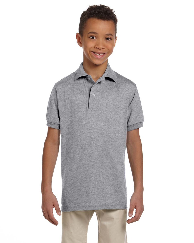 Jerzees 437Y Youth SpotShield™ Jersey Polo Front Fullsize"
