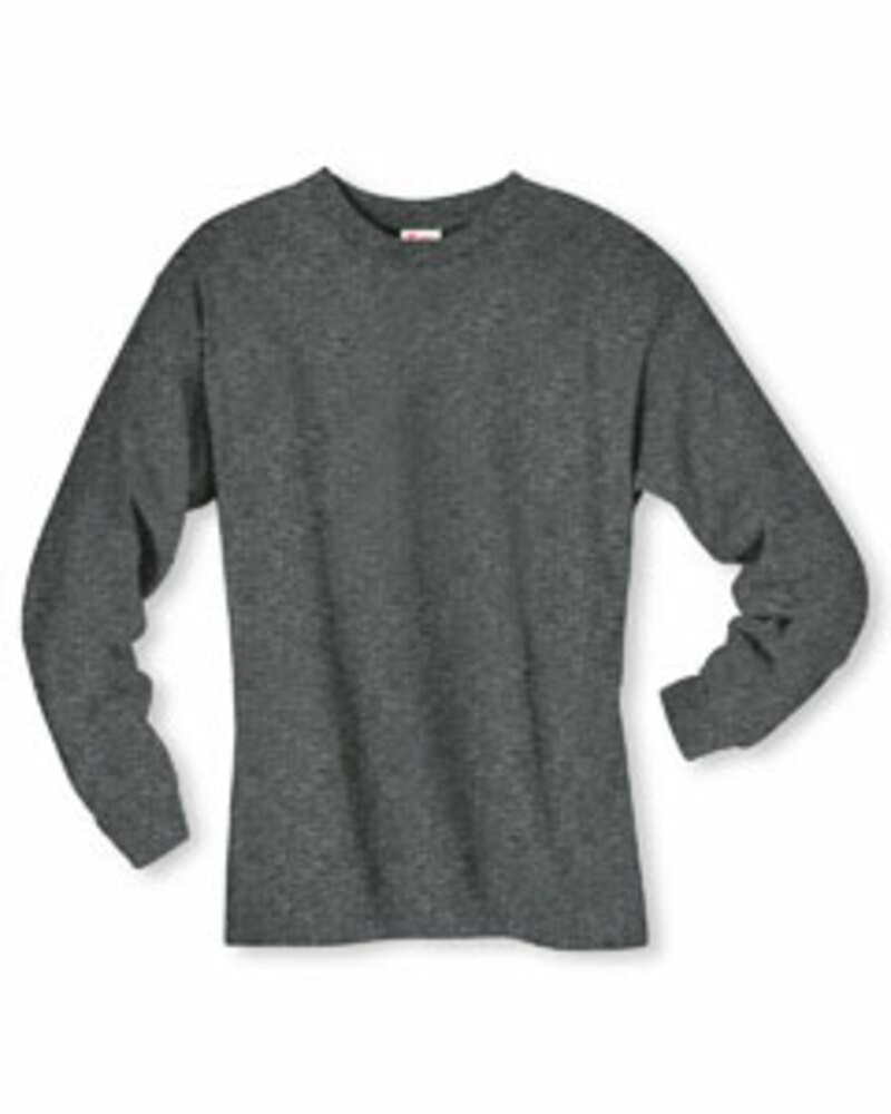 Hanes 5186 Adult Long-Sleeve Beefy-T® Front Fullsize"