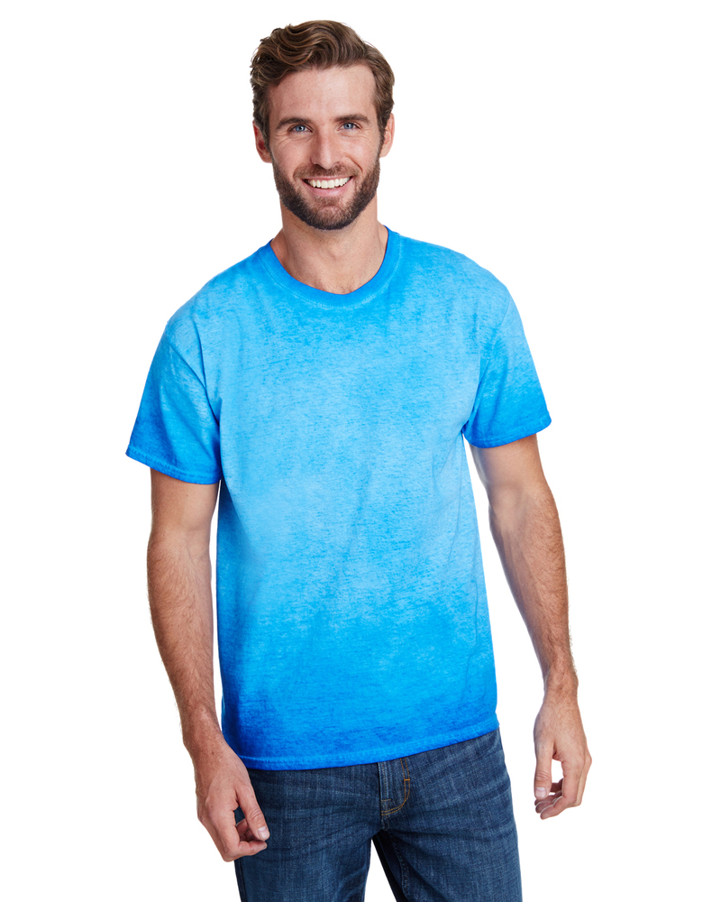 tie-dye cd1310 adult oil wash t-shirt Front Fullsize