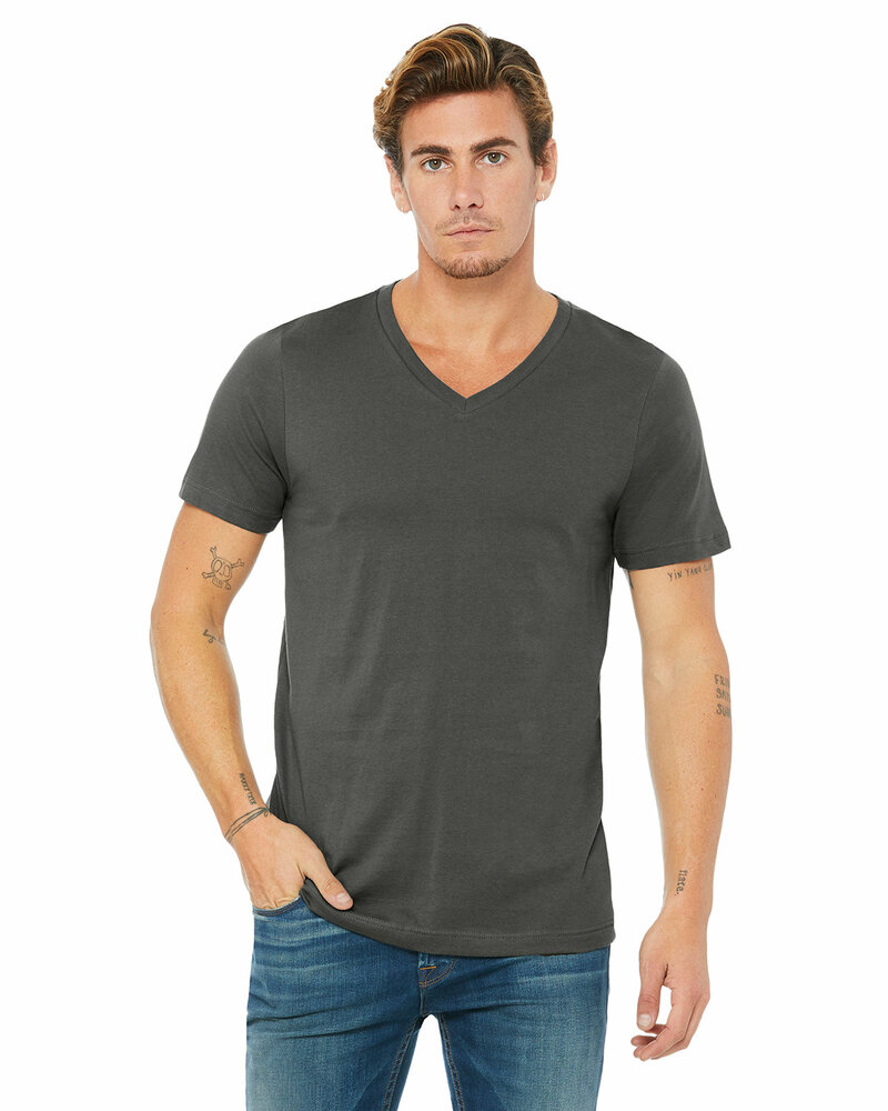 Bella + Canvas 3005 Unisex Jersey Short-Sleeve V-Neck T-Shirt Front Fullsize"