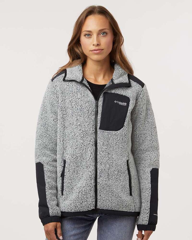 columbia 208903 women's arctic crest™ sherpa full-zip jacket Front Fullsize