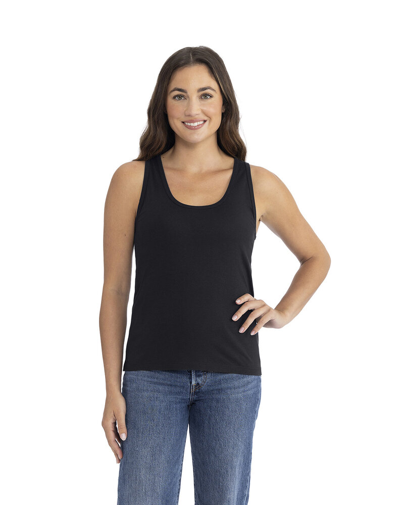 next level 3933nl ladies' cotton tank Front Fullsize