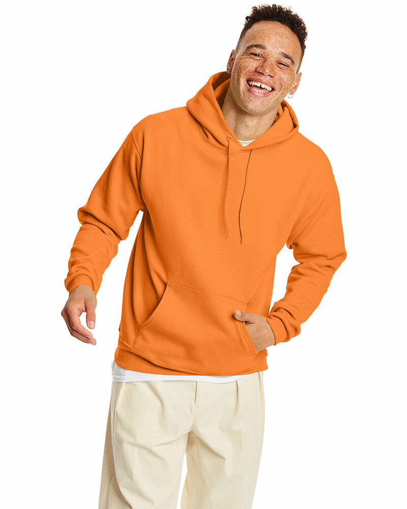 hanes p170 unisex ecosmart® 50/50 pullover hooded sweatshirt Front Fullsize