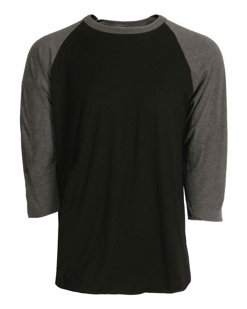 Tultex 0245TC Unisex Raglan Tee Front Fullsize"