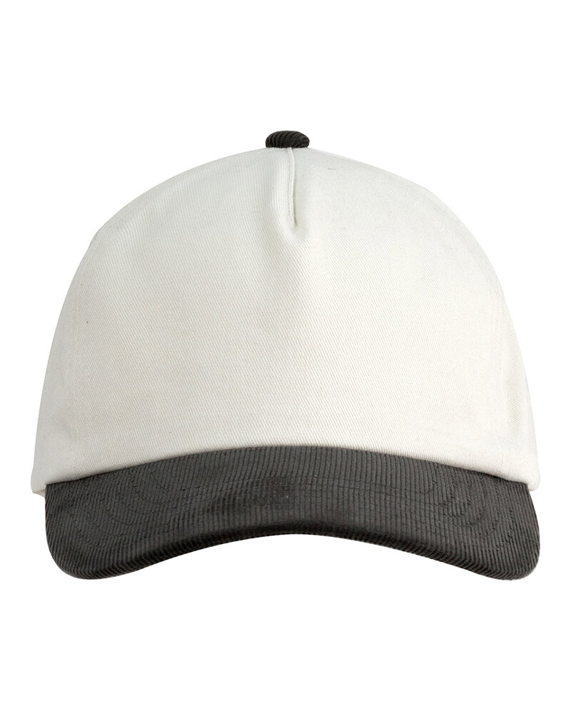 Big Accessories BA710 Two-Tone Corduroy Cap Front Fullsize"