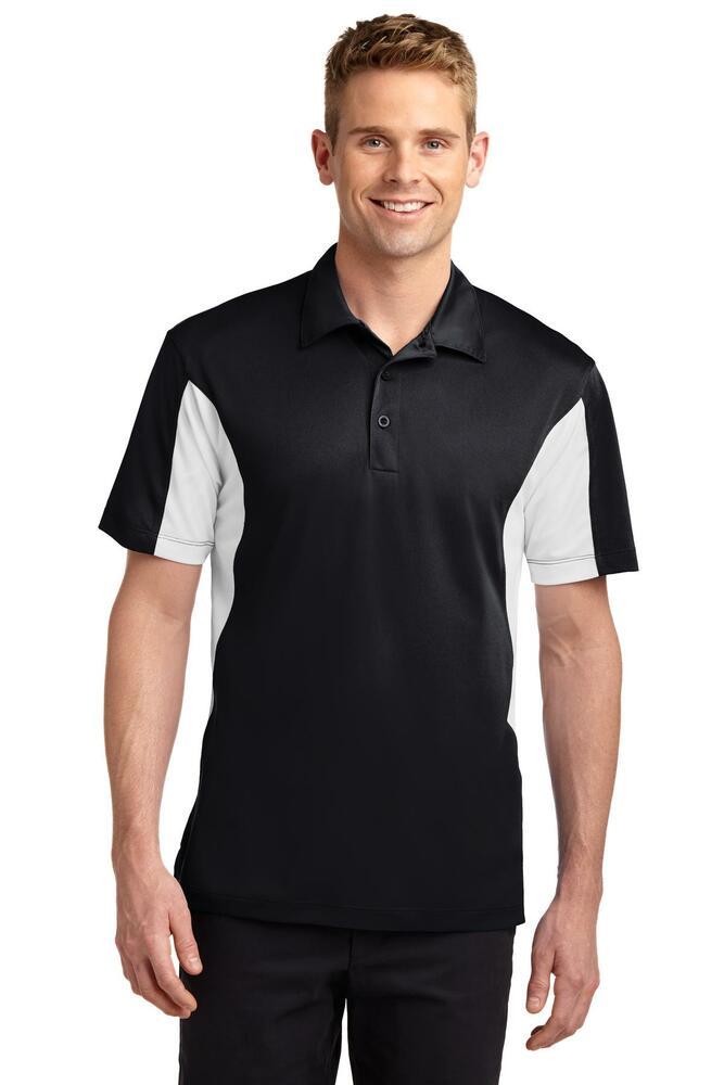 Sport-Tek ST655 Side Blocked Micropique Sport-Wick ® Polo Front Fullsize"
