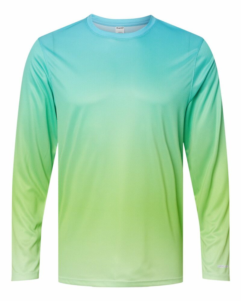 Paragon SM0225 Barbados Performance Pin Dot Long Sleeve T-Shirt Front Fullsize"