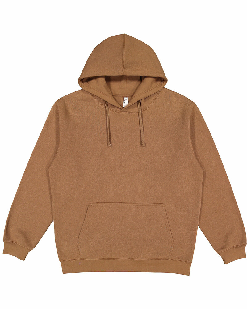 lat 6926 adult pullover fleece hoodie Front Fullsize