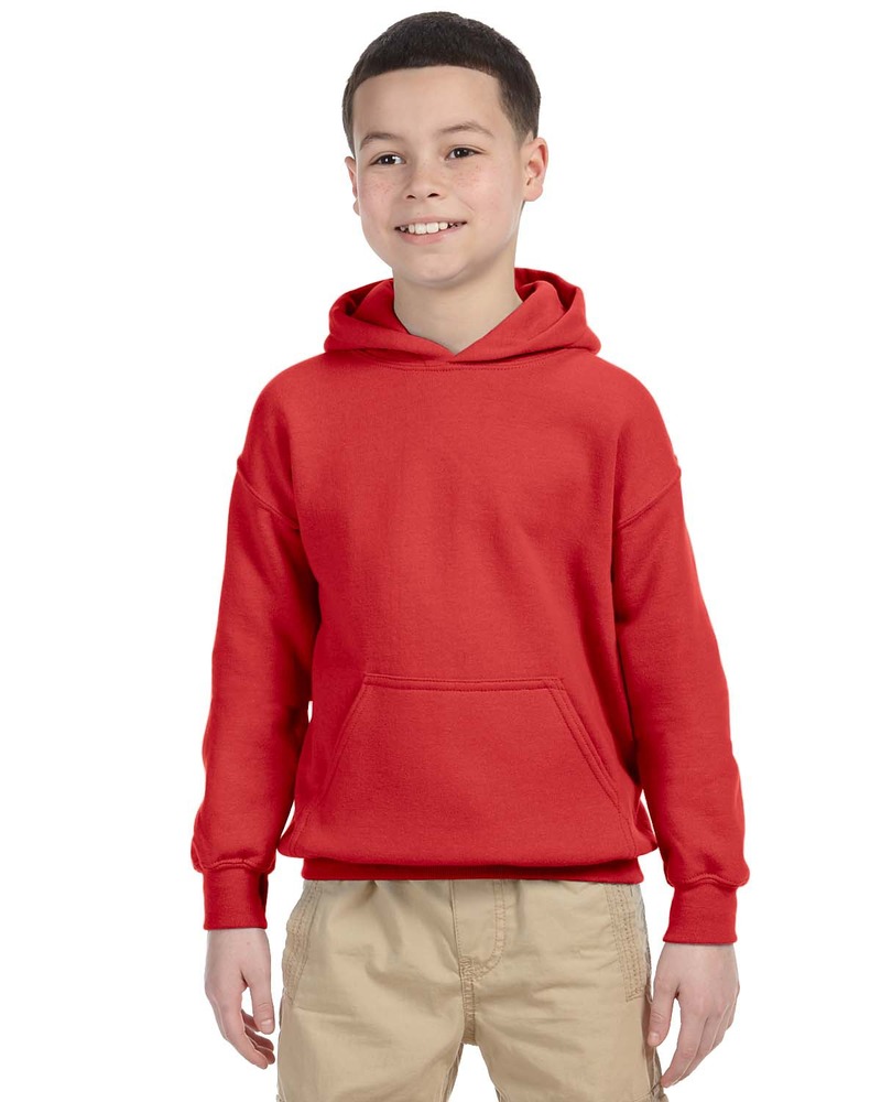 gildan g185b youth heavy blend™ 8 oz., 50/50 hooded sweatshirt Front Fullsize
