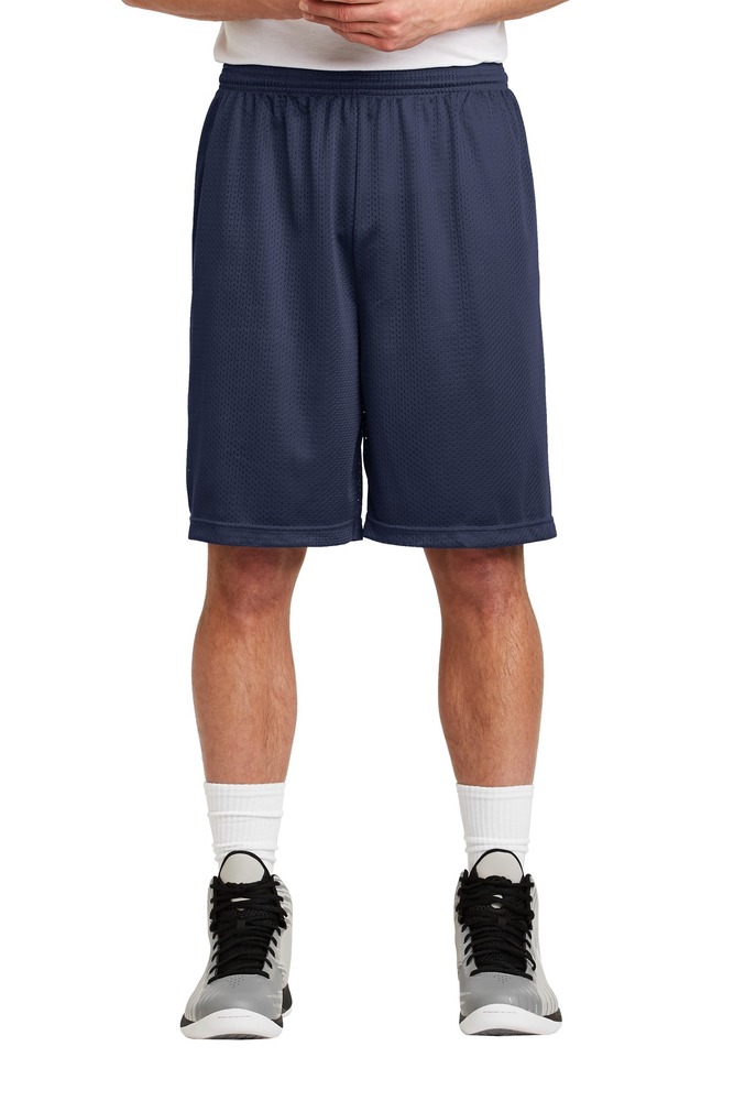 sport-tek st515 long posicharge ® classic mesh short Front Fullsize