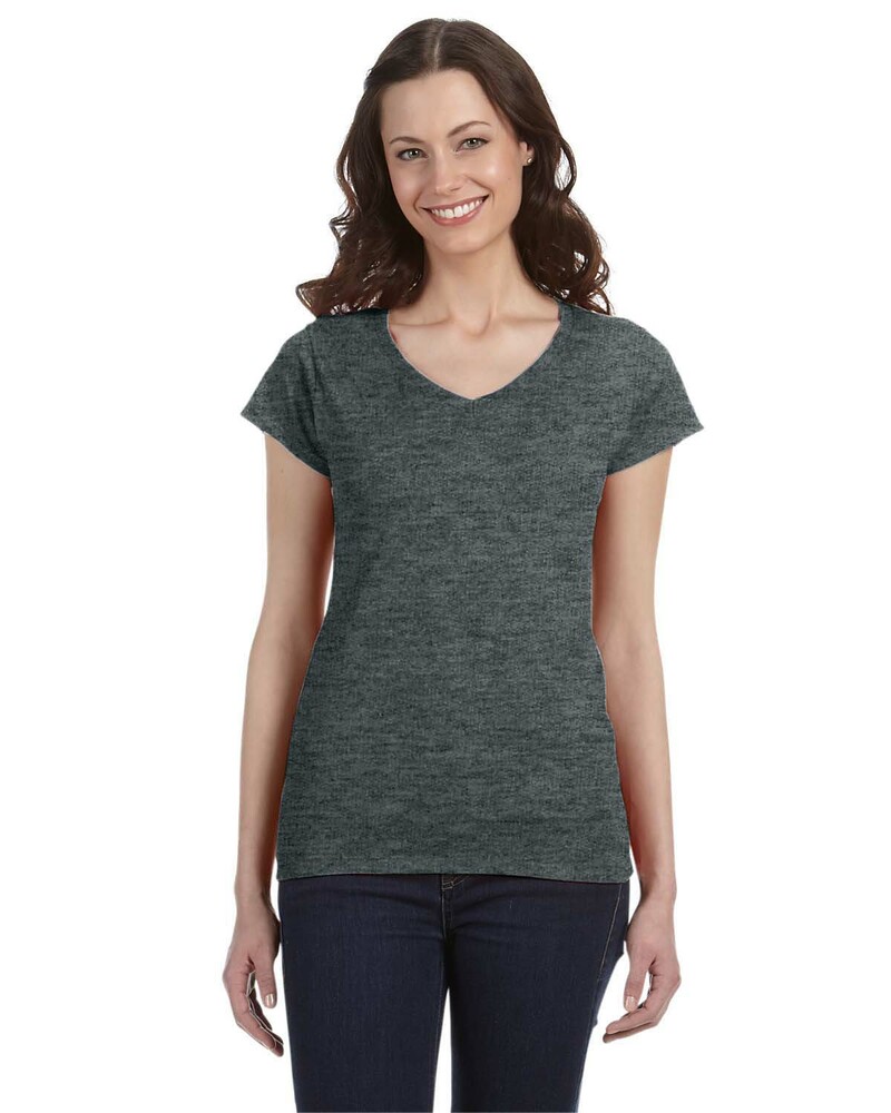 Gildan G64VL Softstyle ® Women's Fit V-Neck T-Shirt Front Fullsize"