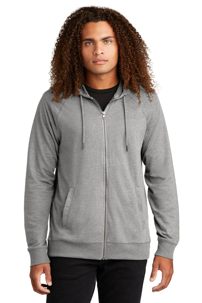 district dt573 featherweight french terry ™ full-zip hoodie Front Fullsize