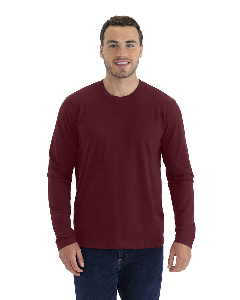 Next Level N3601 Men's Cotton Long-Sleeve Crew Front Fullsize"