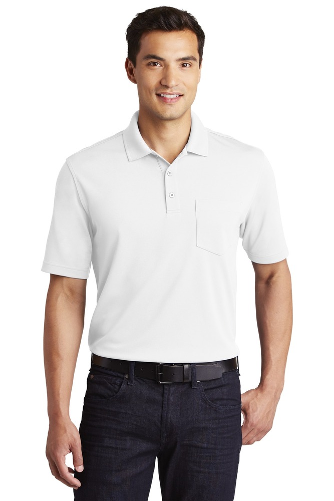 port authority k110p dry zone ® uv micro-mesh pocket polo Front Fullsize