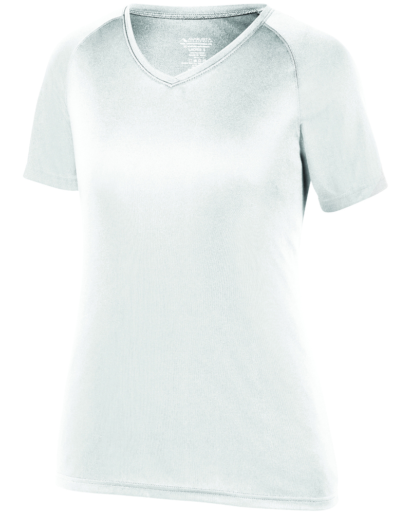 Augusta Sportswear 2792 Ladies Attain Wicking Raglan Sleeve Tee Front Fullsize"