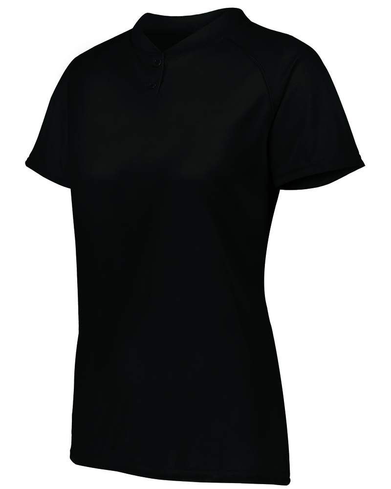 augusta sportswear ag1567 ladies attain wicking two-button softball jersey Front Fullsize