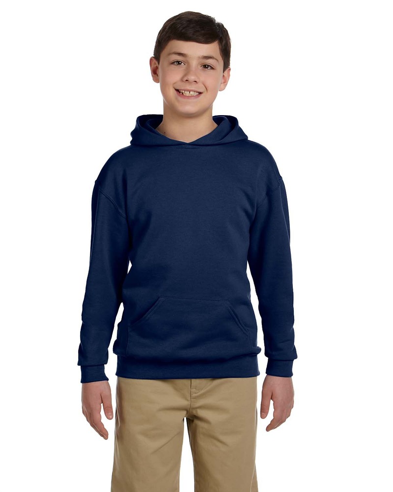 Jerzees 996Y Youth 8 oz. NuBlend® Fleece Pullover Hooded Sweatshirt Front Fullsize"