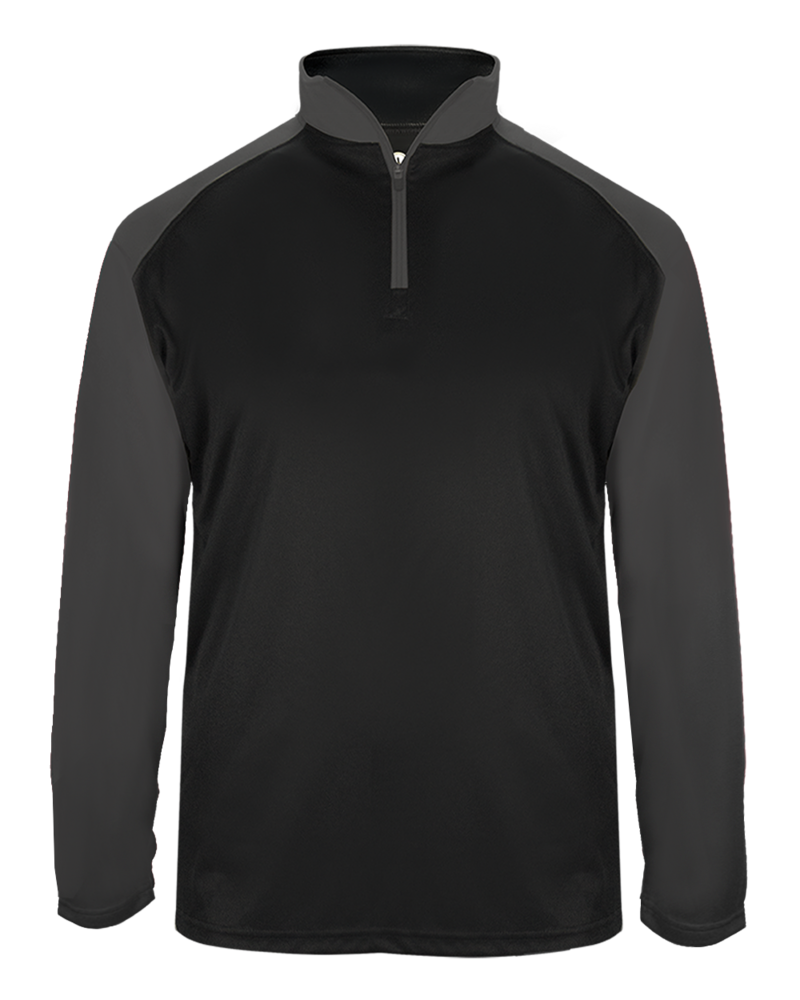 badger sport 4006 ultimate softlock sport 1 /4 zip Front Fullsize