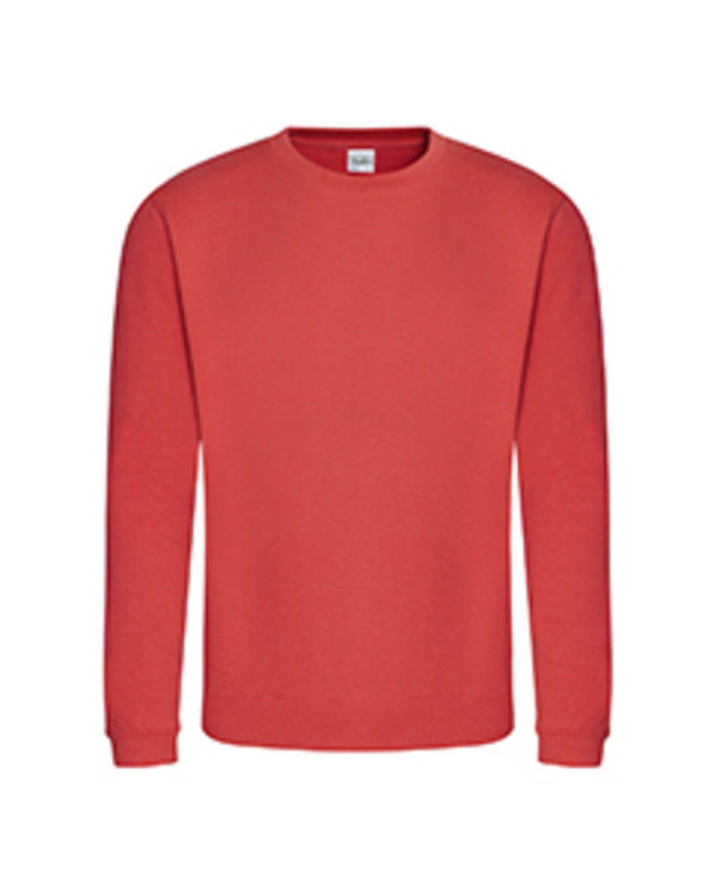Just Hoods By AWDis JHA030 Adult Midweight College Crewneck Sweatshirt Front Fullsize"