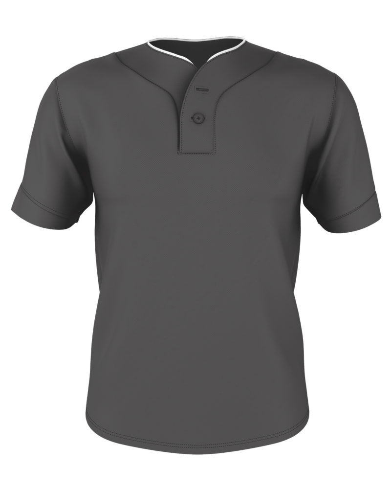 Alleson Athletic 52MTHJY Youth Two Button Mesh Baseball Jersey With Piping Front Fullsize"