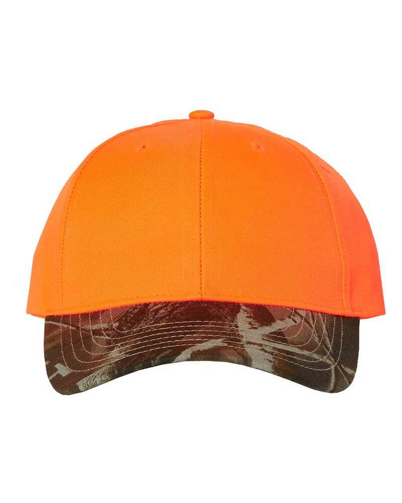 kati lc25 solid crown with camo visor cap Front Fullsize