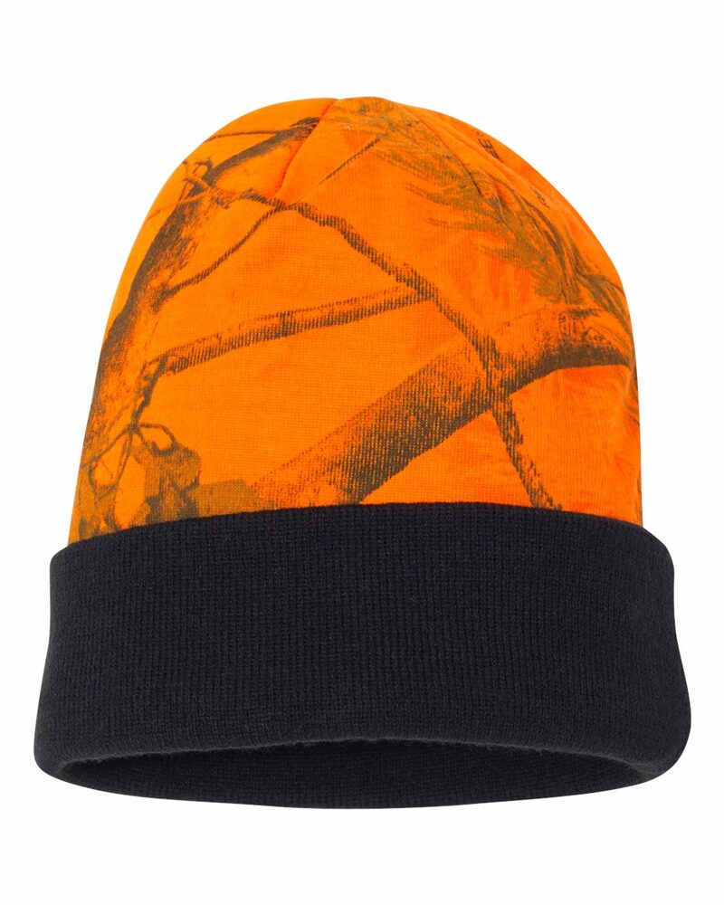 Kati LCB12 12" Camo Knit Beanie Front Fullsize"