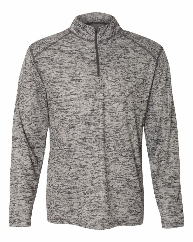 badger sport 4172 tonal blend 1/4 zip Front Fullsize