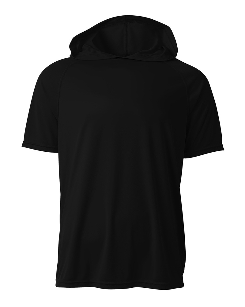 a4 n3408 men's cooling performance hooded t-shirt Front Fullsize