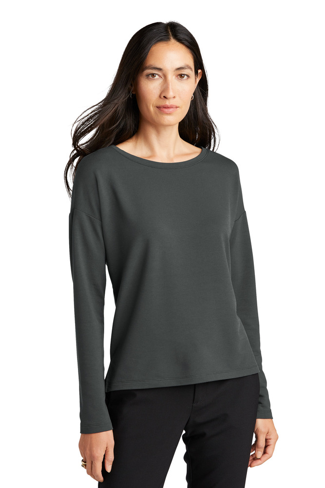 mercer+mettle mm3013 women's stretch drop shoulder pullover Front Fullsize